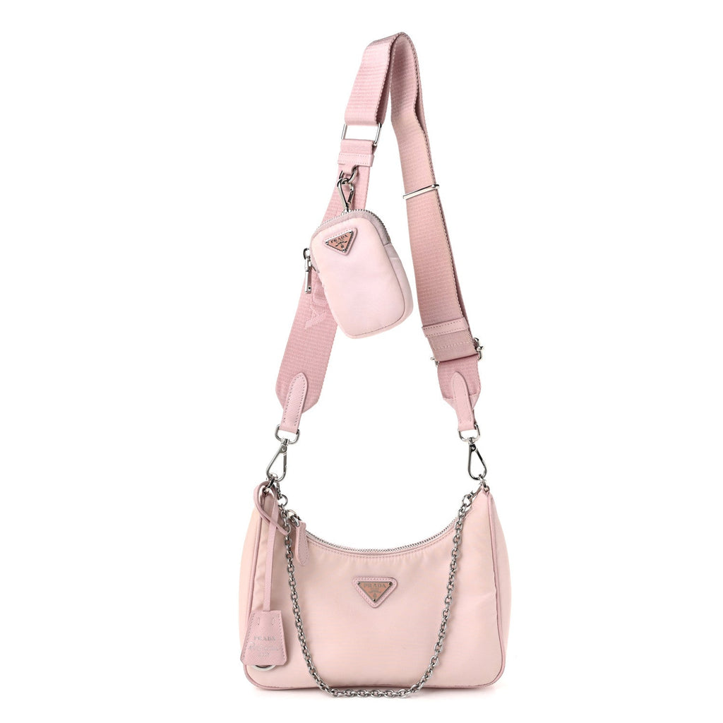 Nylon Re-Edition 2005 Shoulder Bag Alabastro