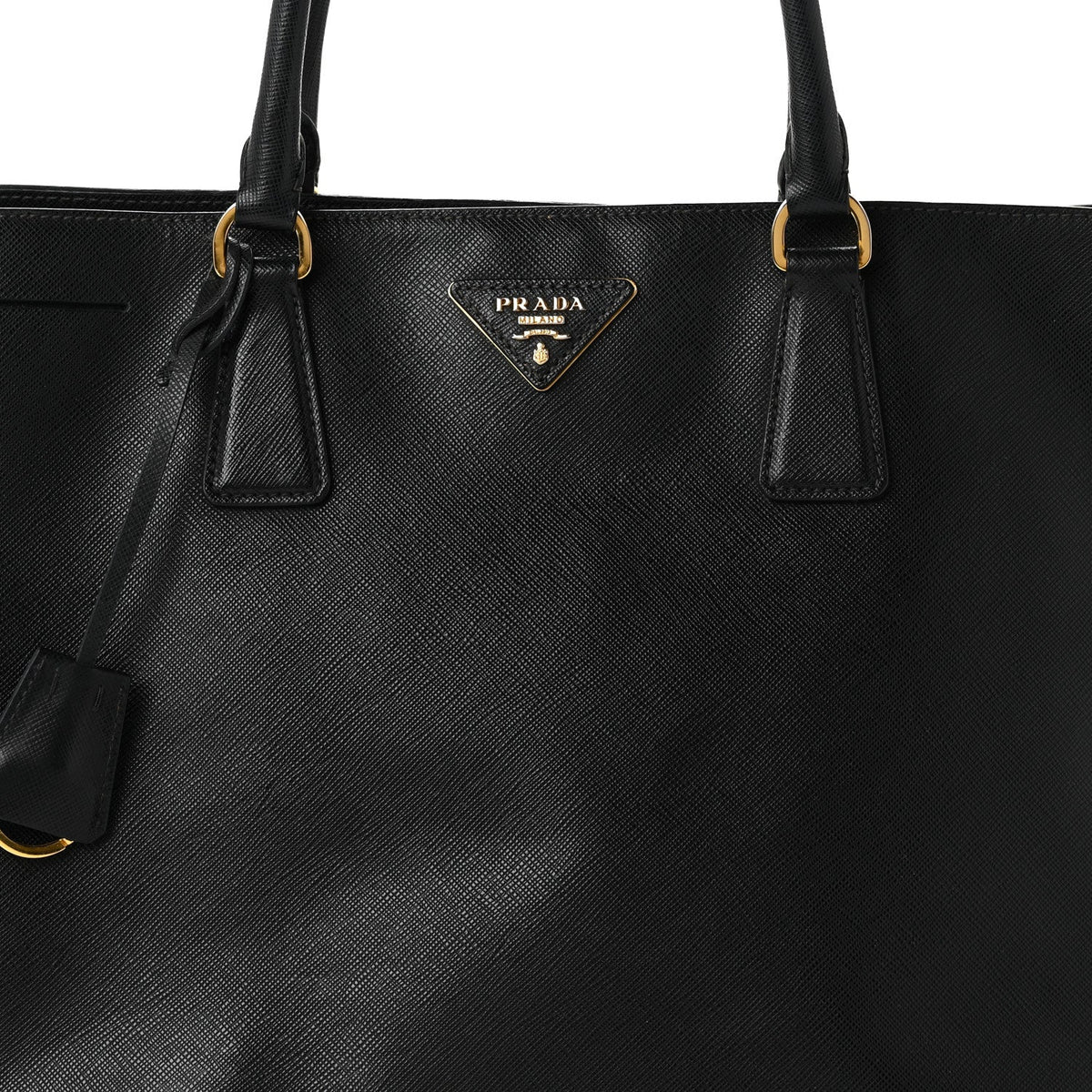 Saffiano Lux Large Tote Black