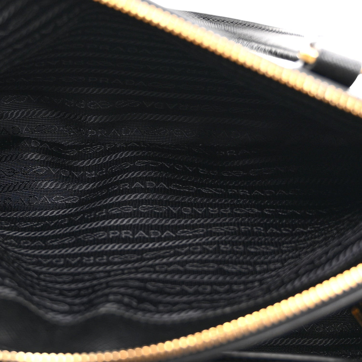 Saffiano Small Galleria Double Zip Tote Black