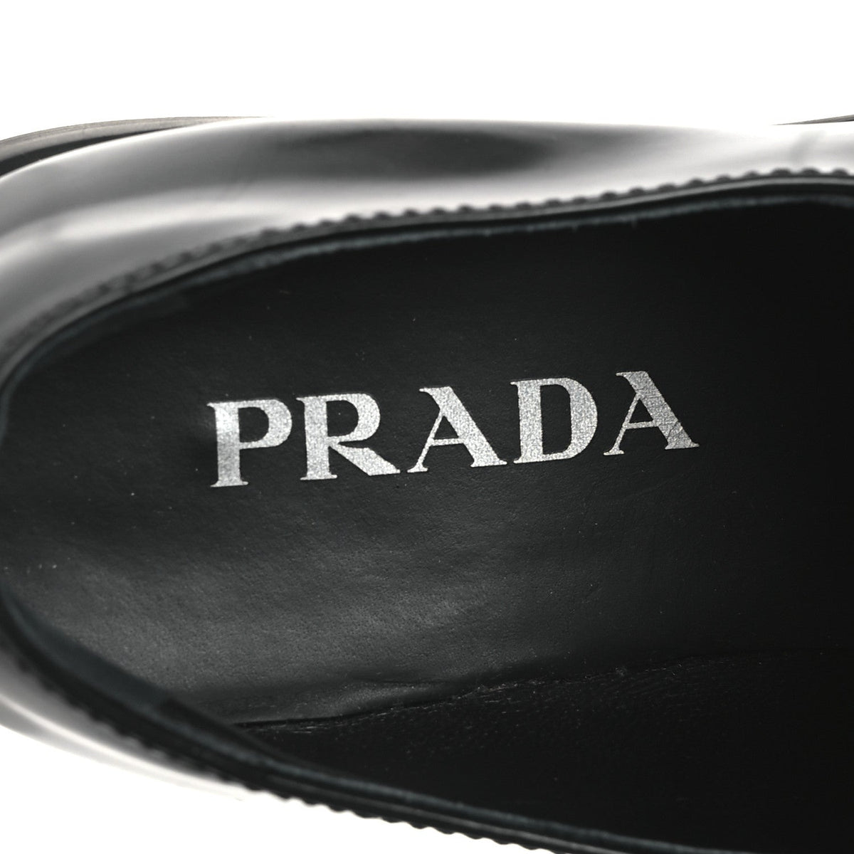 Spazzolato Metal Triangle Logo 20mm Loafers 40 Black