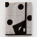 Baggu Bath Towel in  Cream and Black Polka Dot