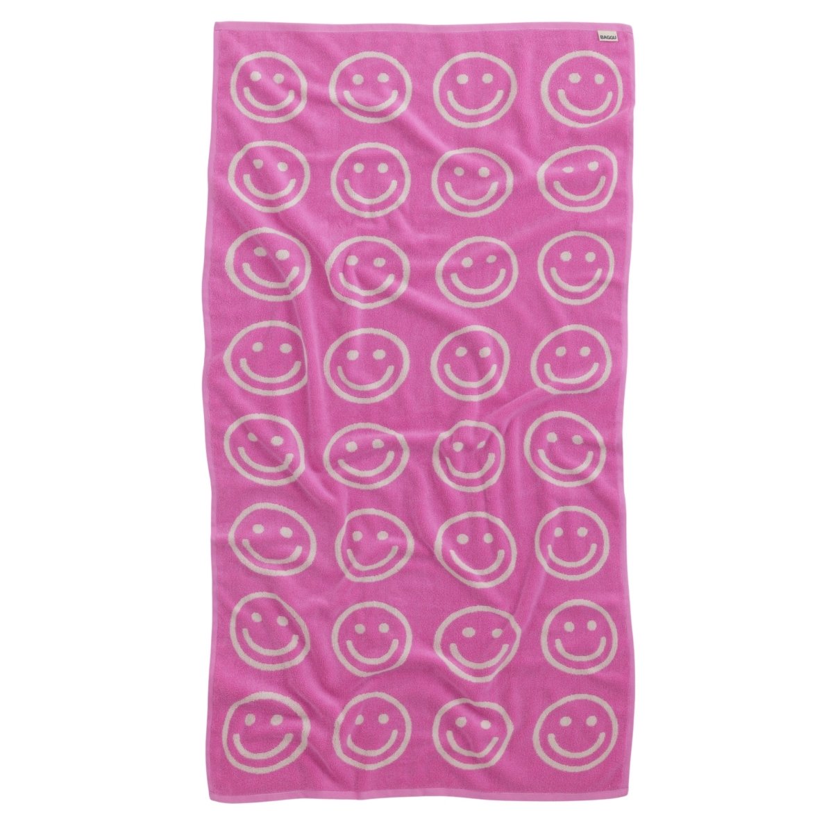 Baggu Bath Towel in Happy Pink