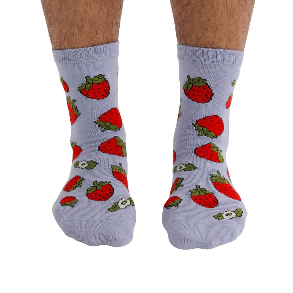 Baggu Crew Sock in Strawberry Blossom