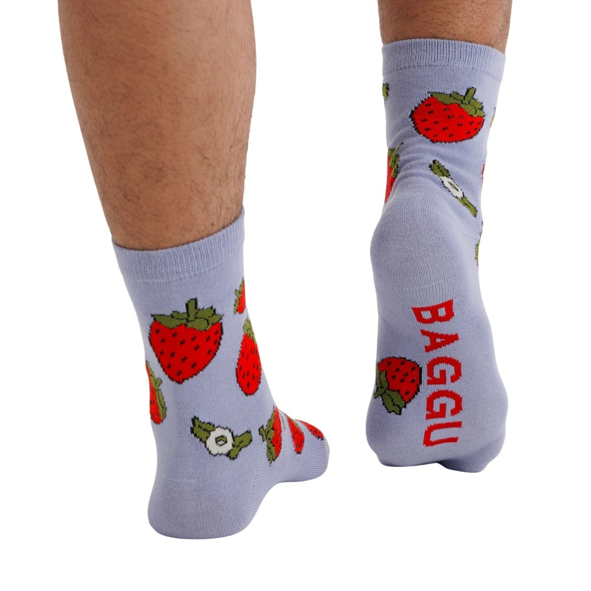 Baggu Crew Sock in Strawberry Blossom