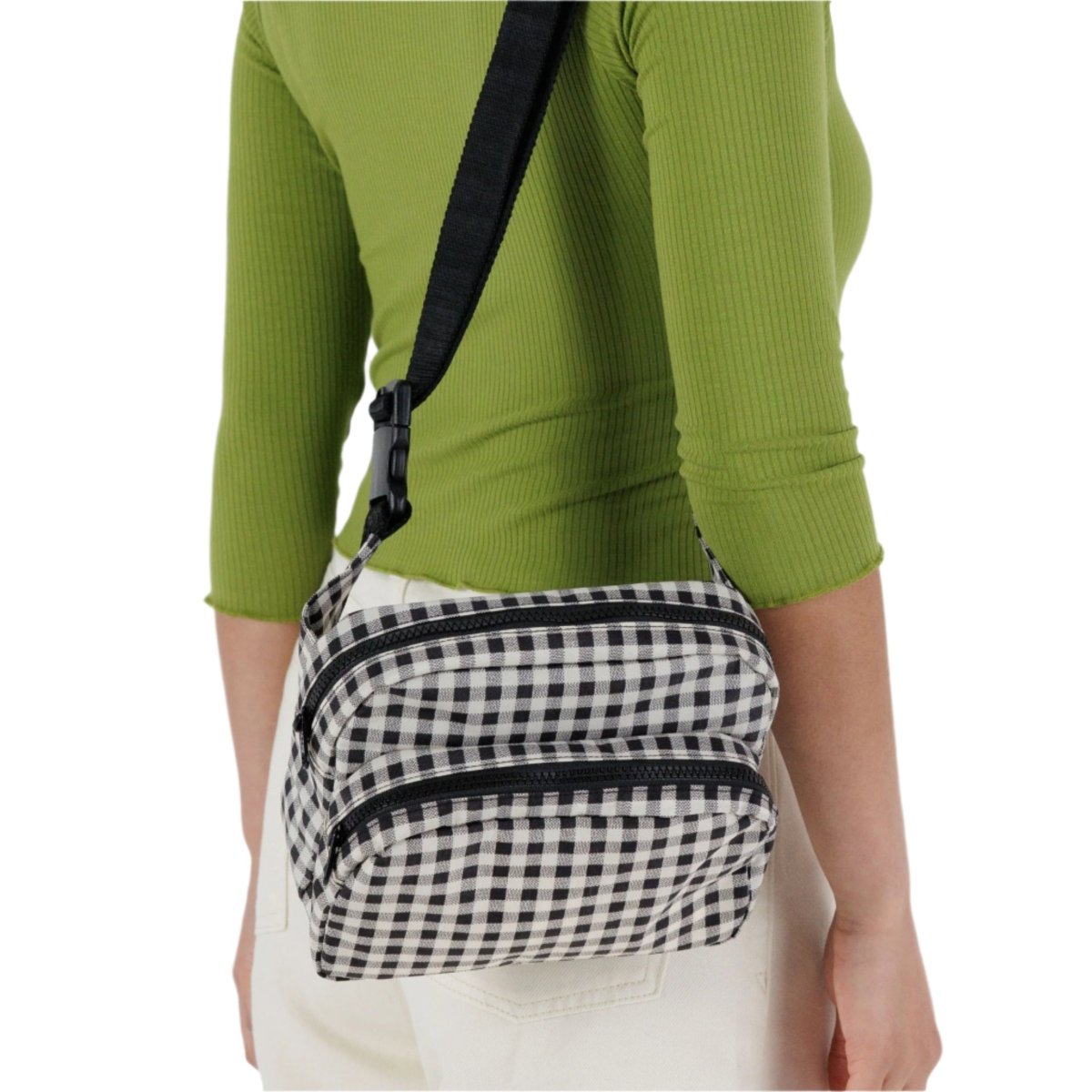 Baggu Fanny Pack in Black & White Gingham