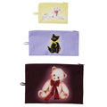 Baggu Flat Pouch Set in Fancy Animals