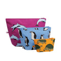 Baggu Go Pouch Set in Vacation Animals