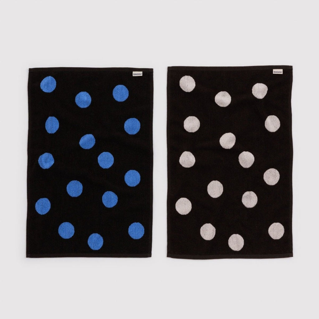 Baggu Hand Towel Set of 2 in Polka Dot Mix