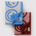Baggu Hand Towel Set of 2 in Sky Blue and Blush Happy