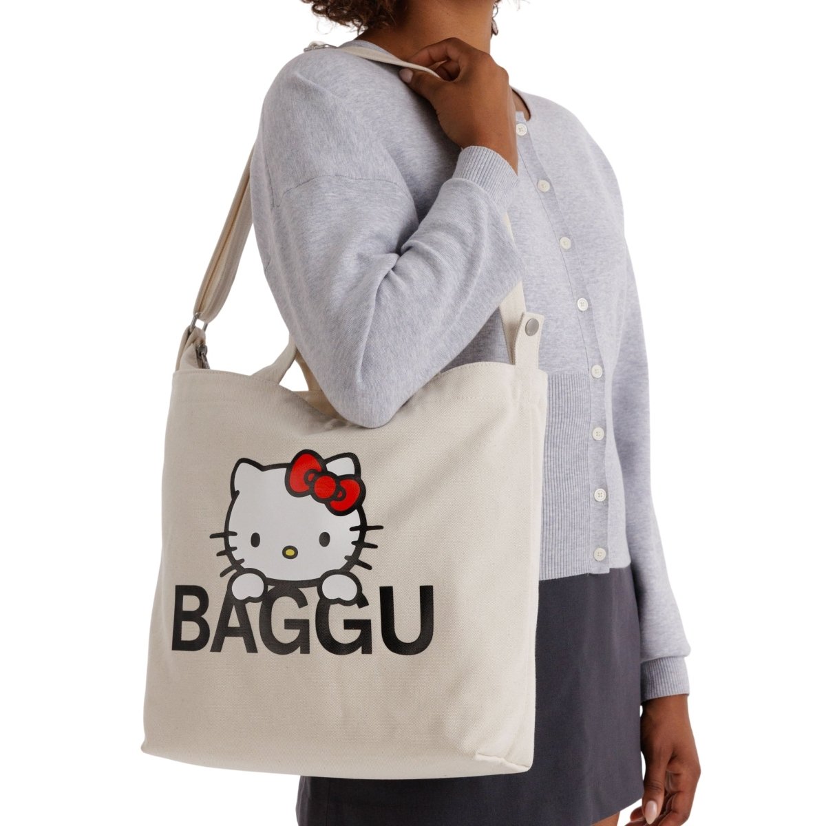 Baggu Horizontal Zip Duck Bag in Hello Kitty