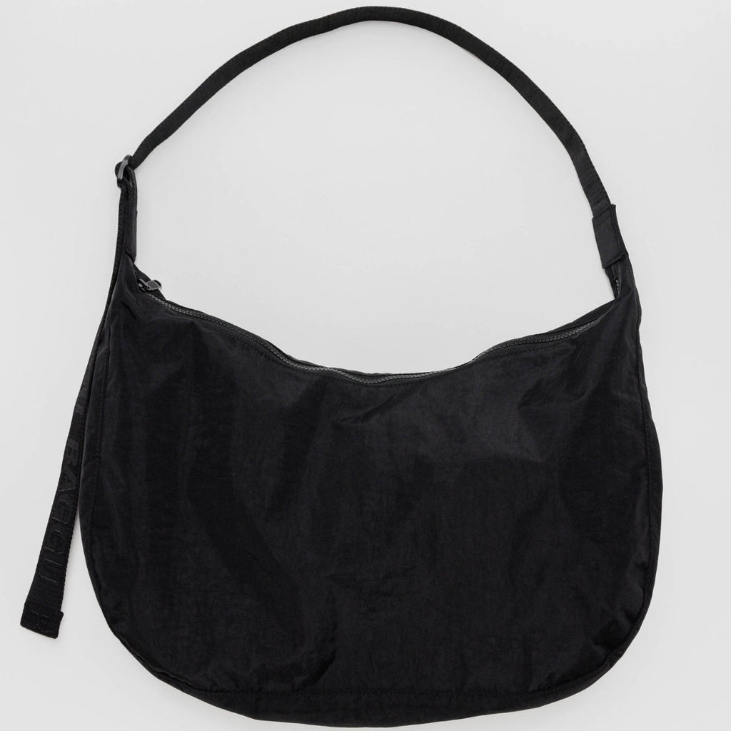 Baggu Large Nylon Crescent Bag in Black