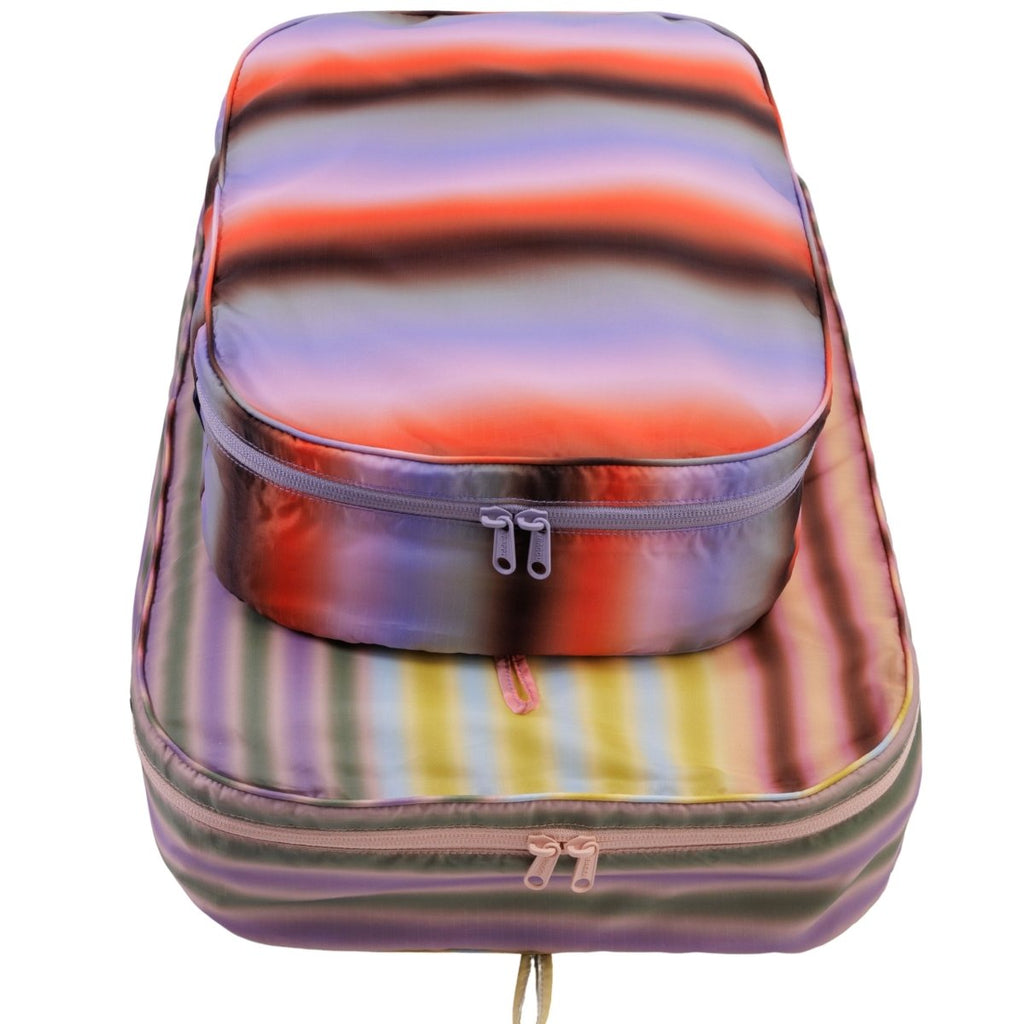 Baggu Large Packing Cube Set in Gradient Stripes
