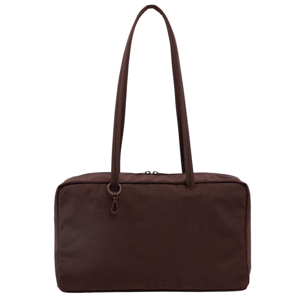 Baggu Medium Nylon Bowler Bag in Coffee