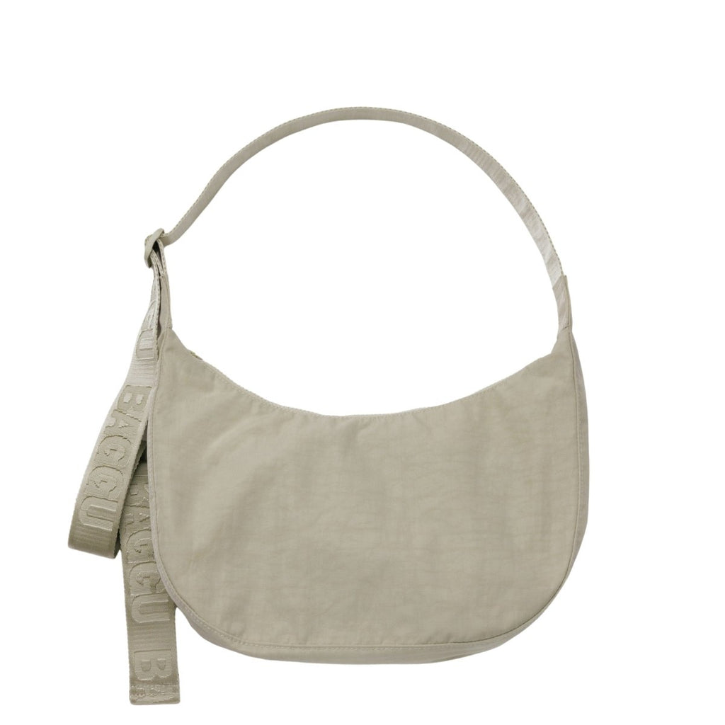 Baggu Medium Nylon Crescent Bag in Celadon