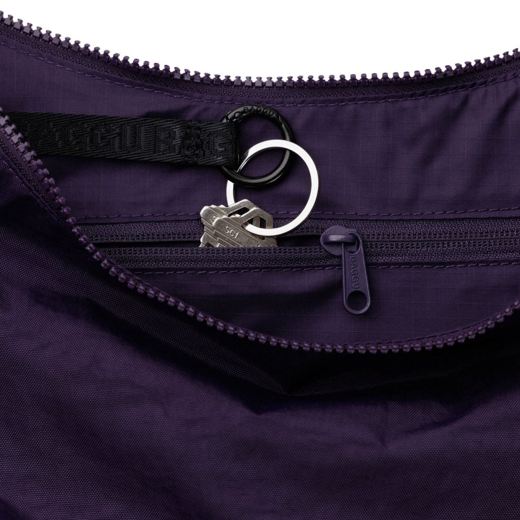 Baggu Medium Nylon Crescent Bag in Fig
