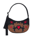 Baggu Medium Nylon Crescent Bag in Western Applique