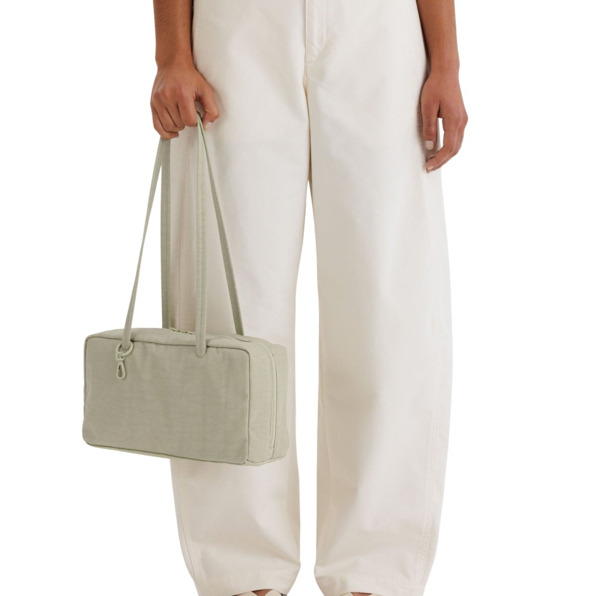 Baggu Nylon Bowler Bag in Celadon