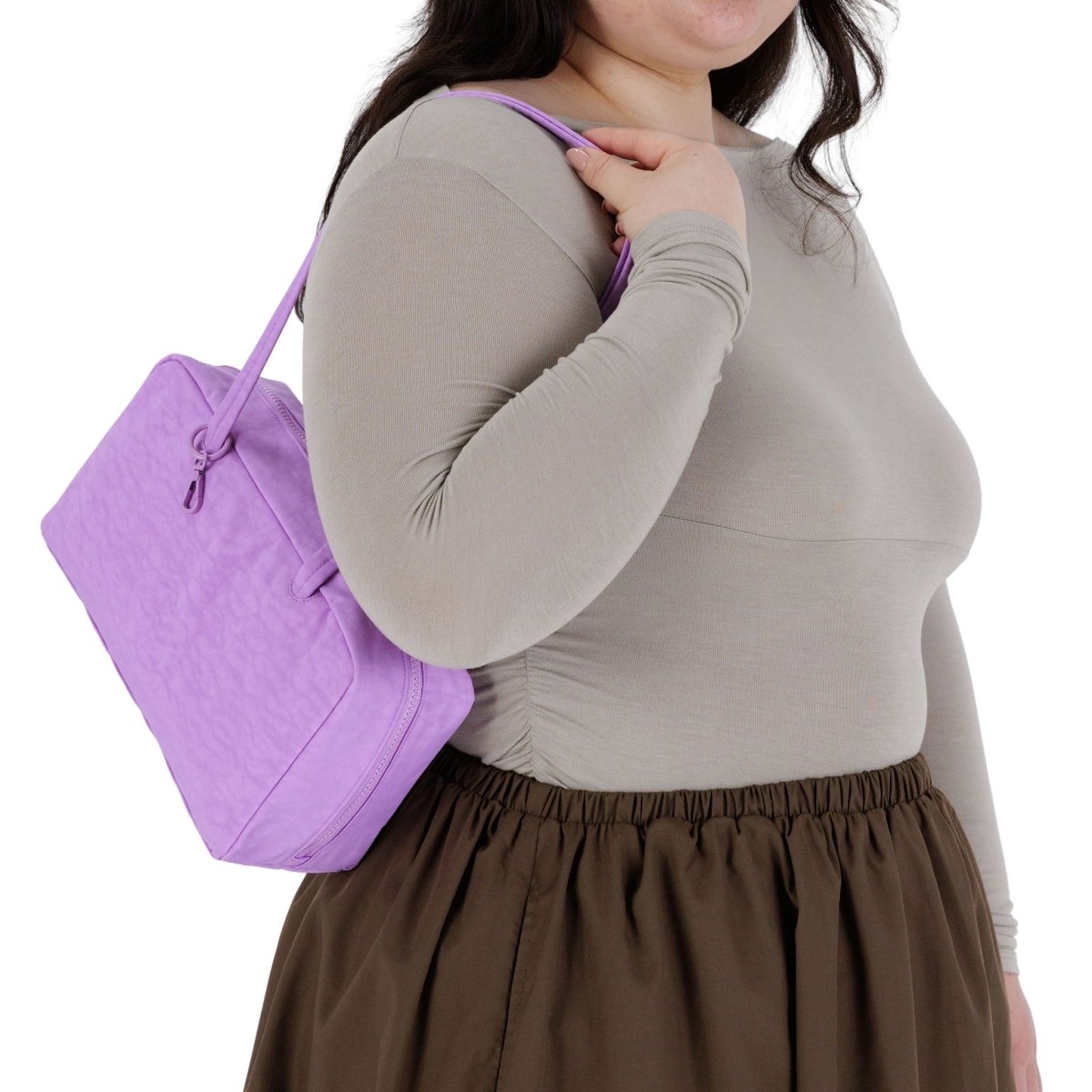 Baggu Nylon Bowler Bag in Rose