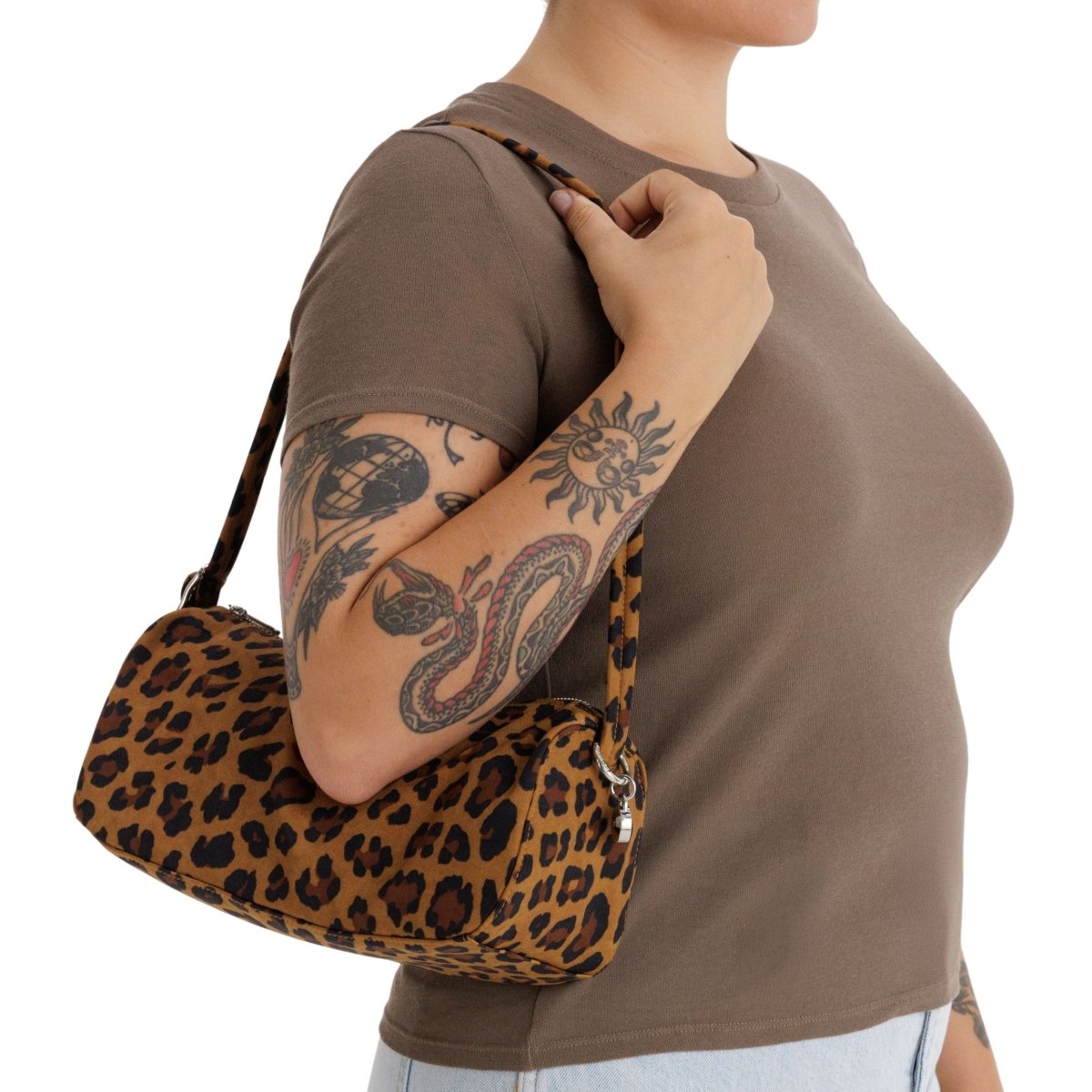 Baggu Nylon Loaf Bag in Leopard