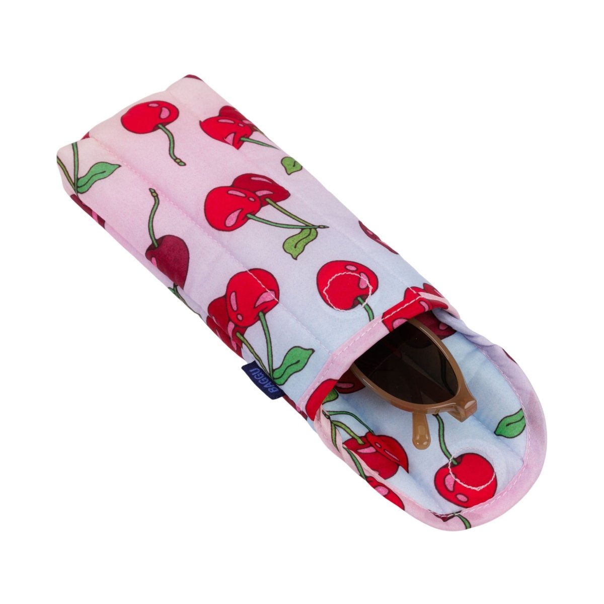 Baggu Puffy Glasses Sleeve in Cherries