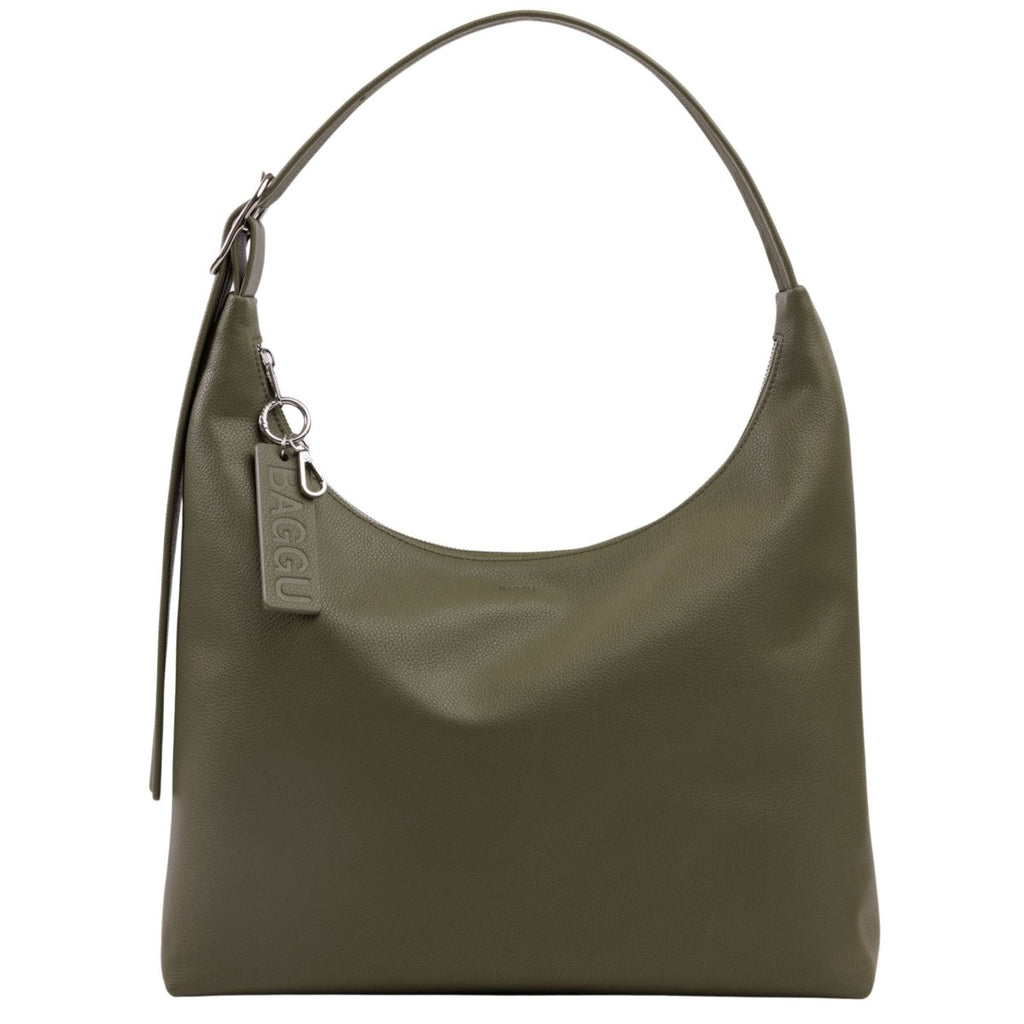 Baggu Recycled Leather Shoulder Bag in Loden