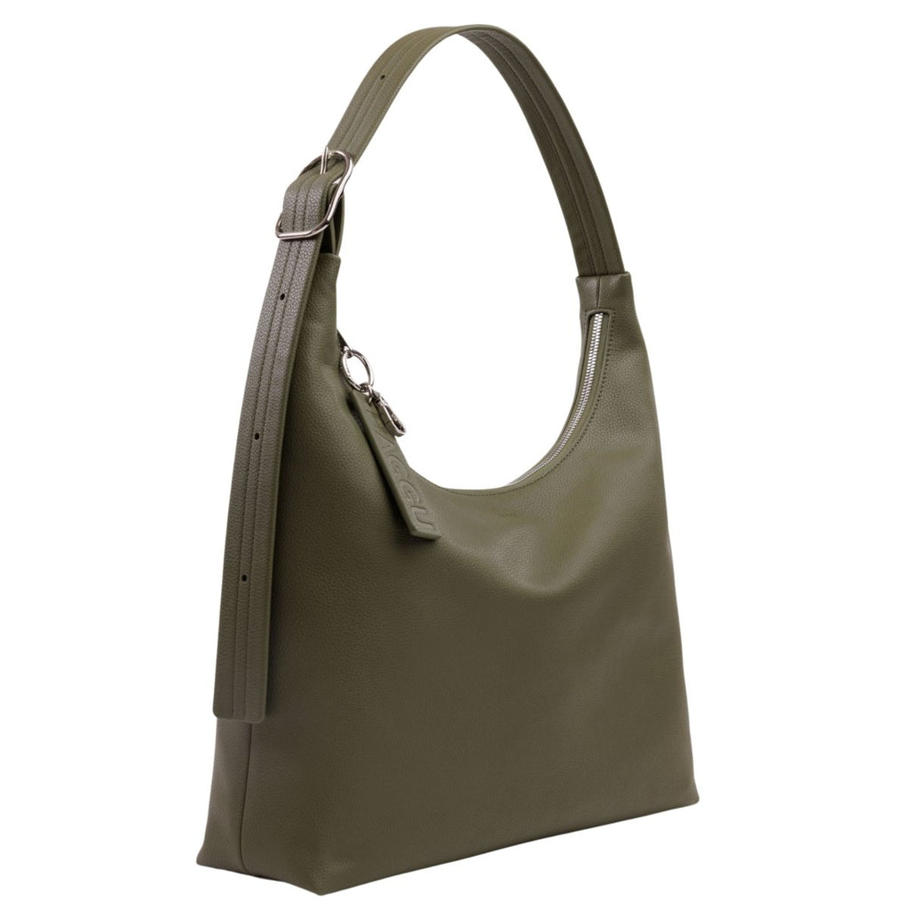 Baggu Recycled Leather Shoulder Bag in Loden