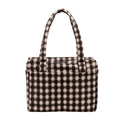 Baggu Small Cloud Carry-On in Blurred Gingham Brown