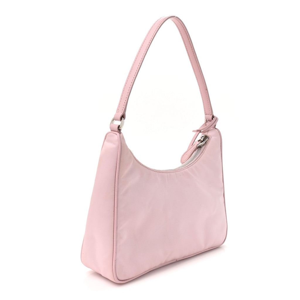 Re-Nylon Saffiano Mini Re-Edition 2005 Bag Alabastro