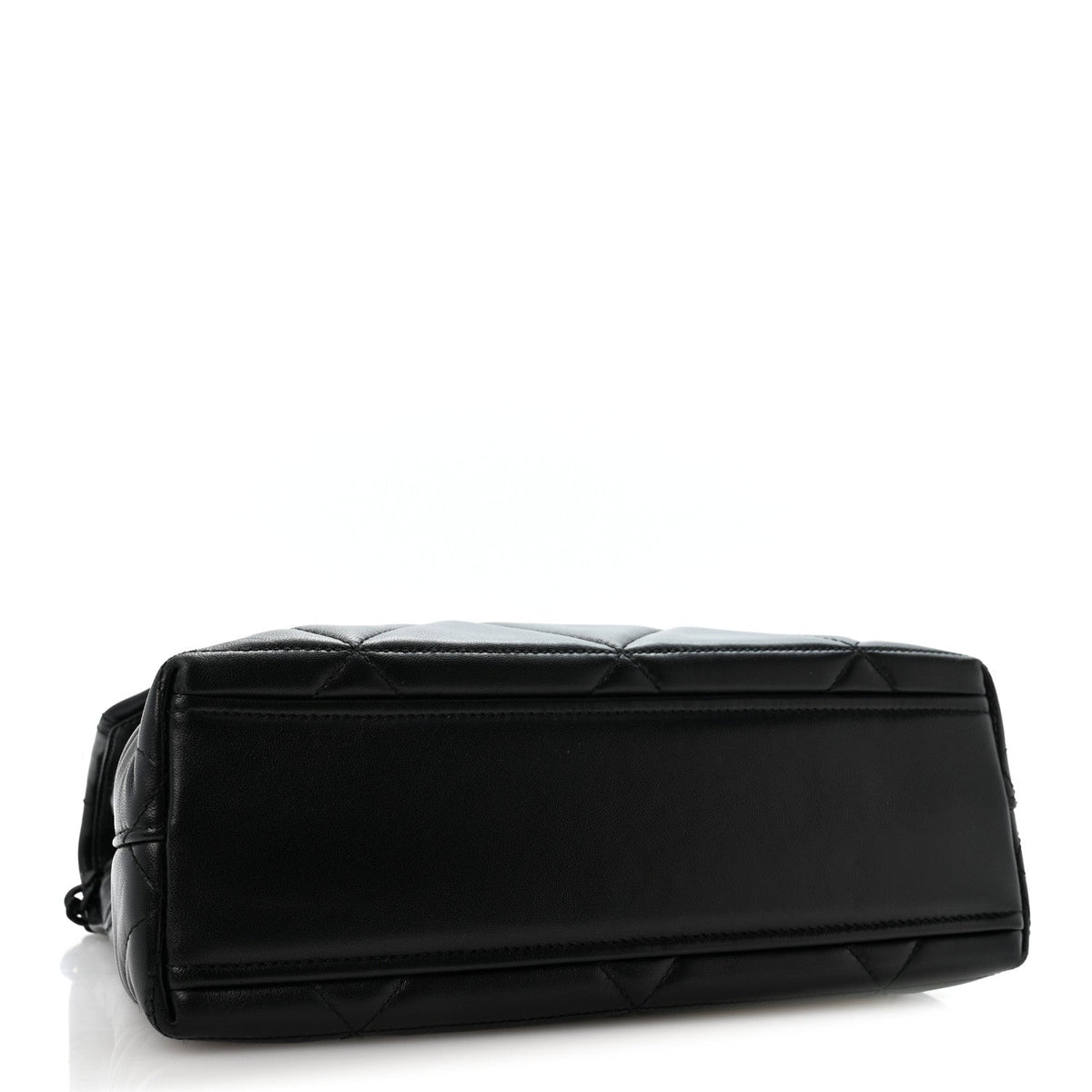 Nappa Triangle Stitched Large Spectrum Bag Black
