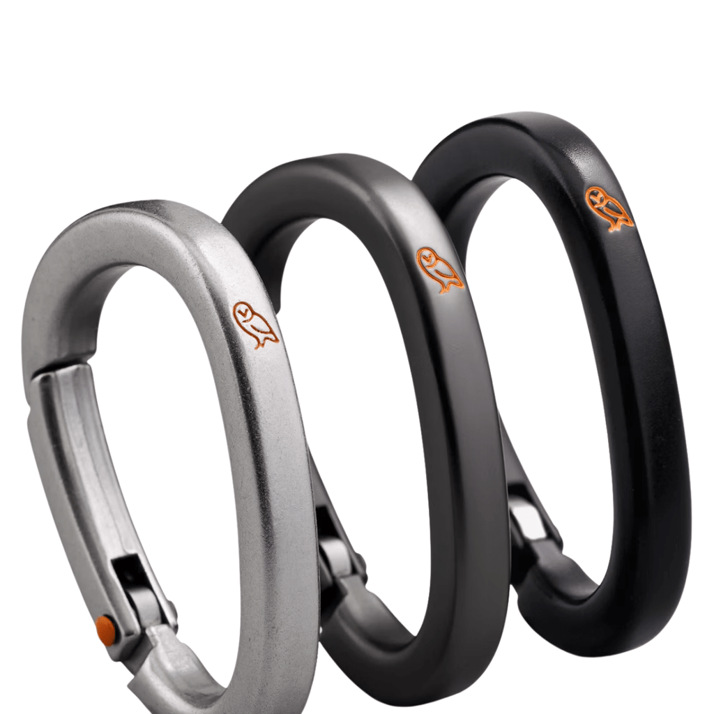 Bellroy Carabiner Trio in Black, Graphite & Silver