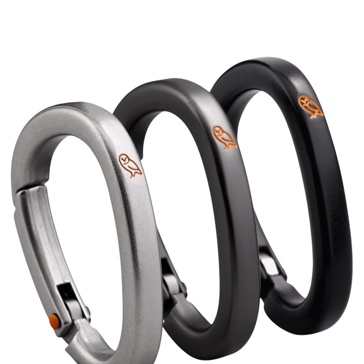 Bellroy Carabiner Trio in Black, Graphite & Silver