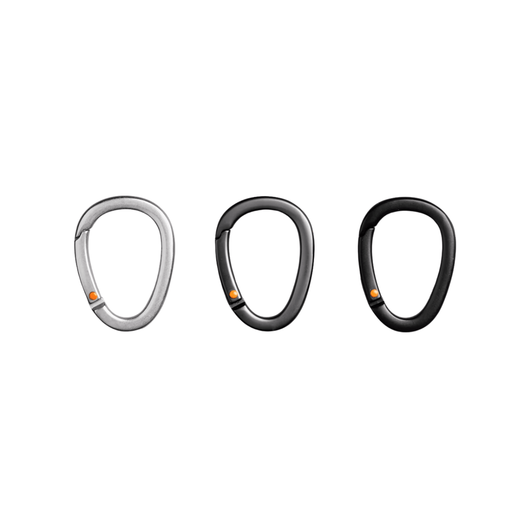 Bellroy Carabiner Trio in Black, Graphite & Silver