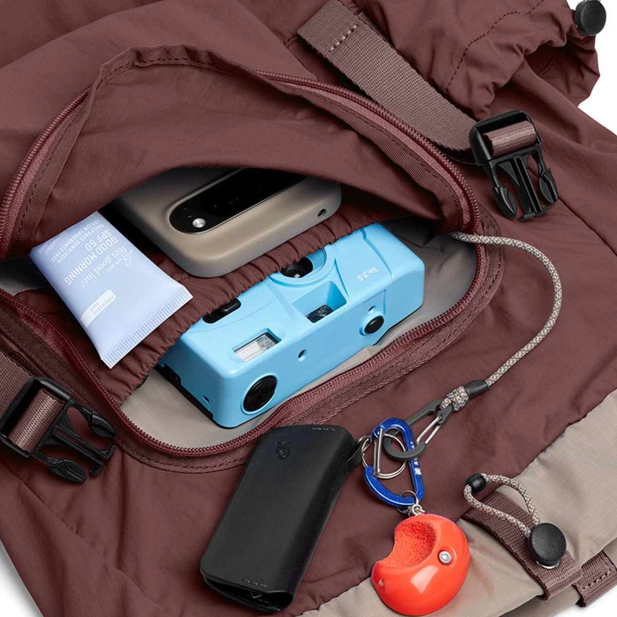 Bellroy Cinch Backpack in Burgundy