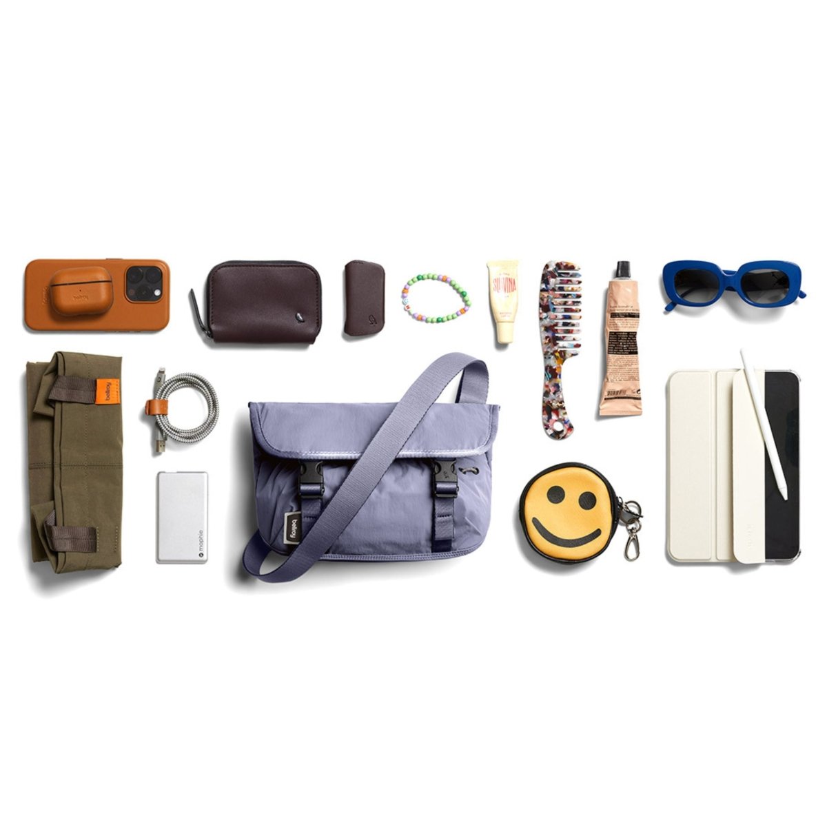 Bellroy Cinch Mini Messenger in Lilac Haze