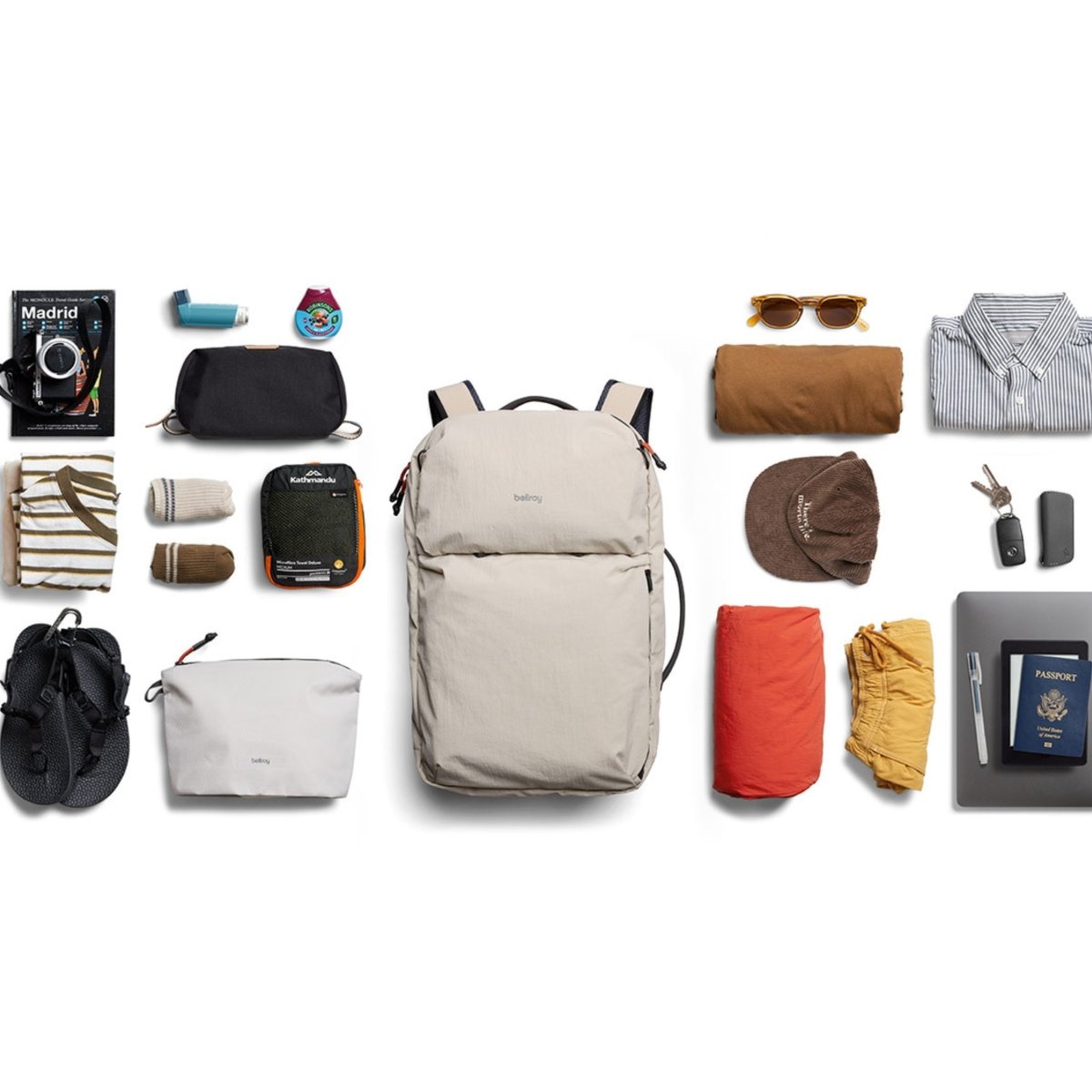 Bellroy Lite Travel Pack 38L in Ash