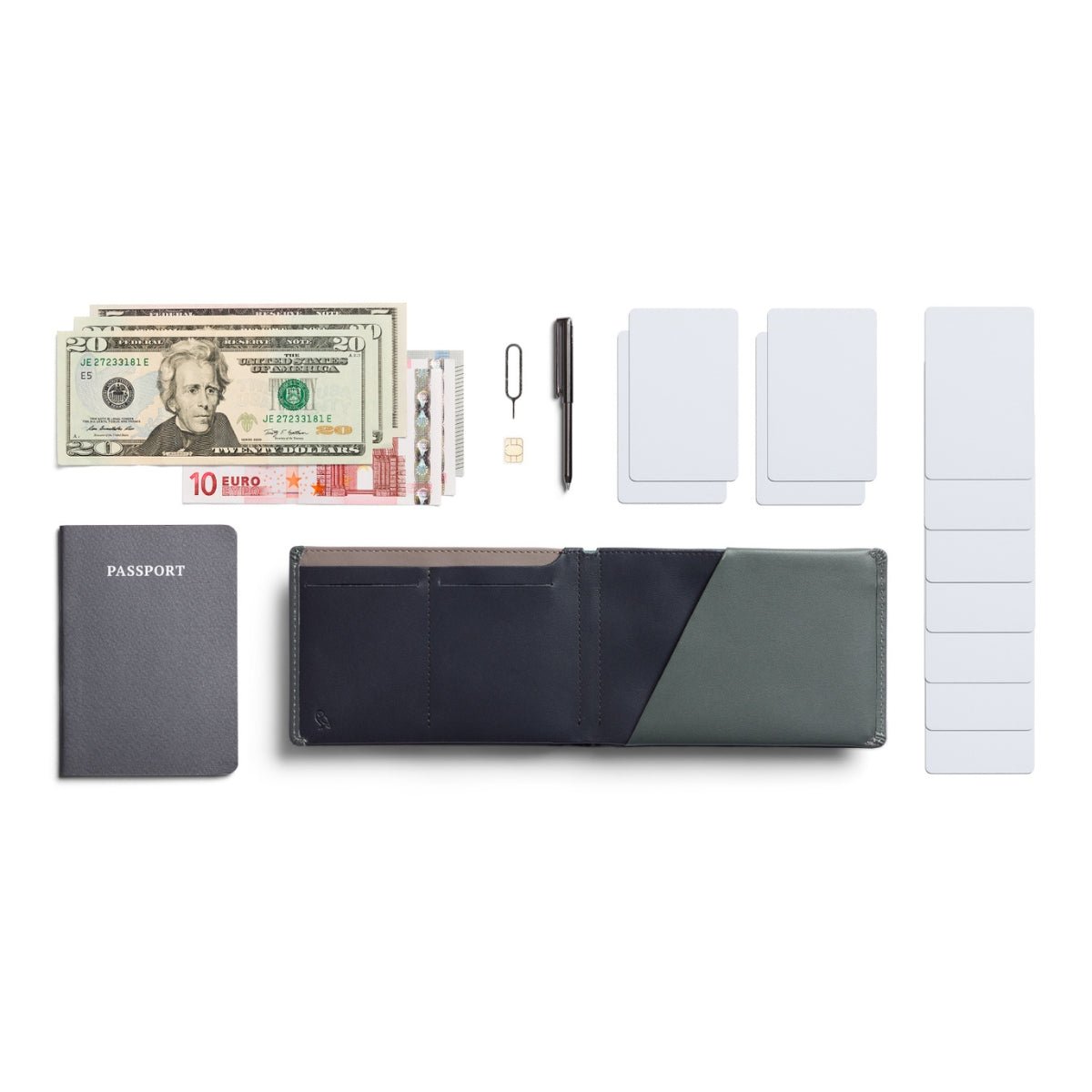 Bellroy Travel Wallet in Everglade
