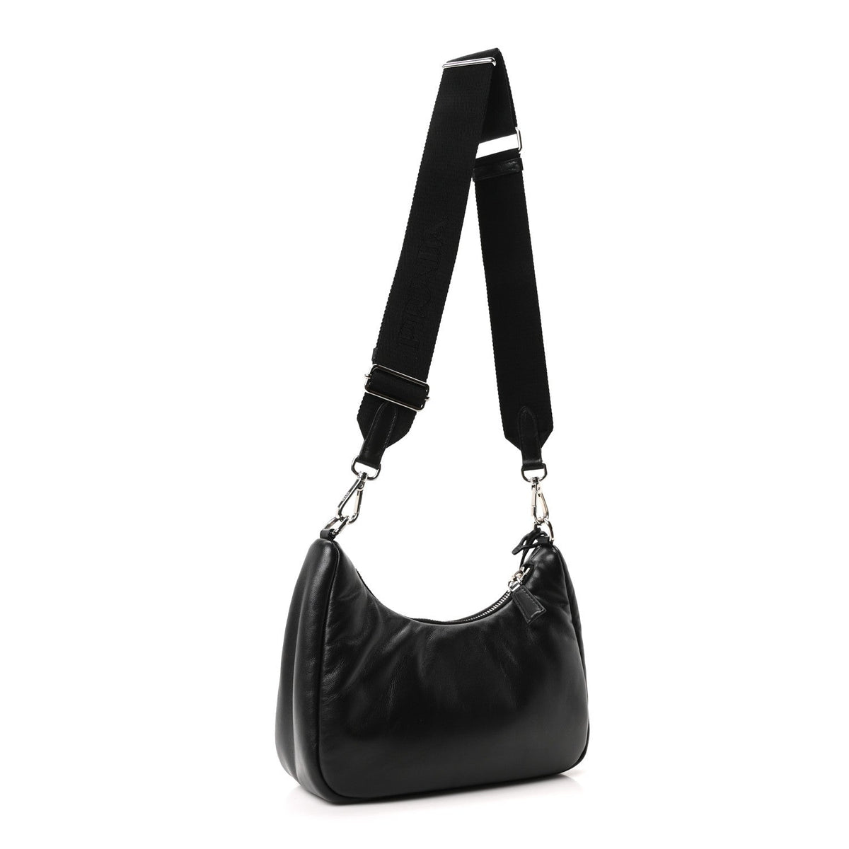 Nappa Soft Padded Re-Edition 2005 Shoulder Bag Black