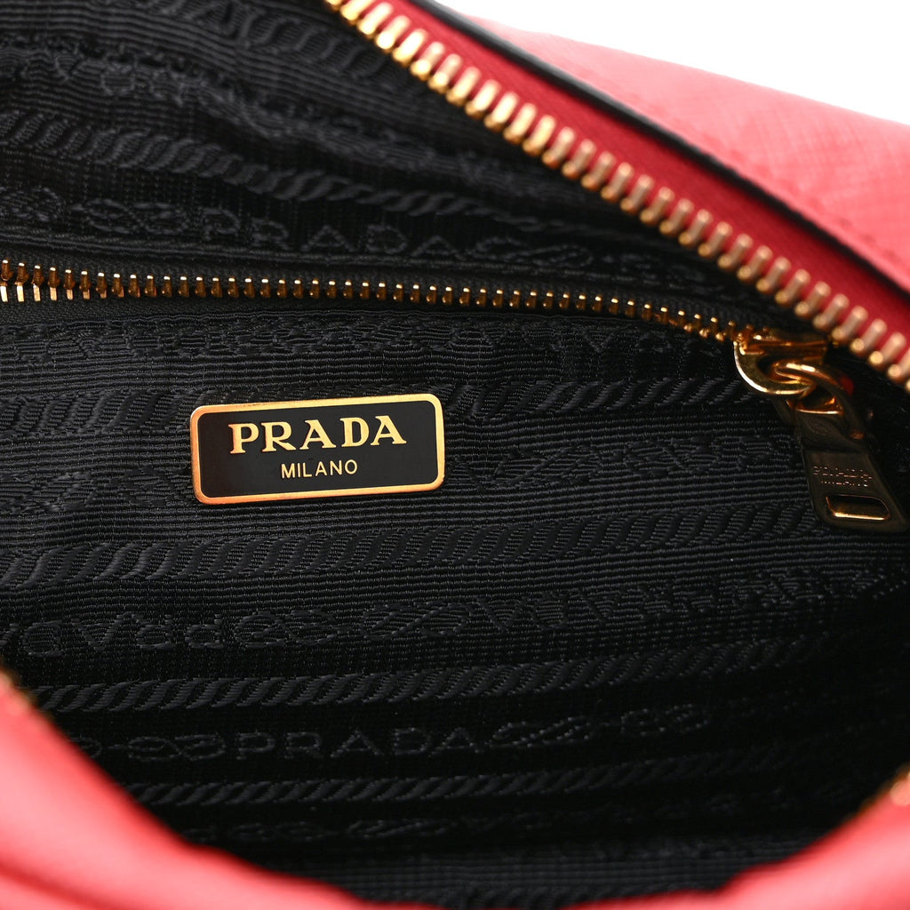 Saffiano Mini Camera Crossbody Bag Rosso