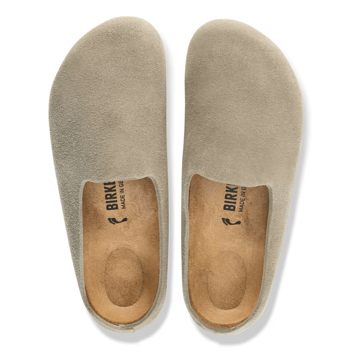 Birkenstock Amsterdam Wrapped Suede Leather in Taupe