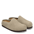 Birkenstock Amsterdam Wrapped Suede Leather in Taupe