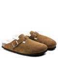 Birkenstock Boston Shearling Suede Leather in Mink