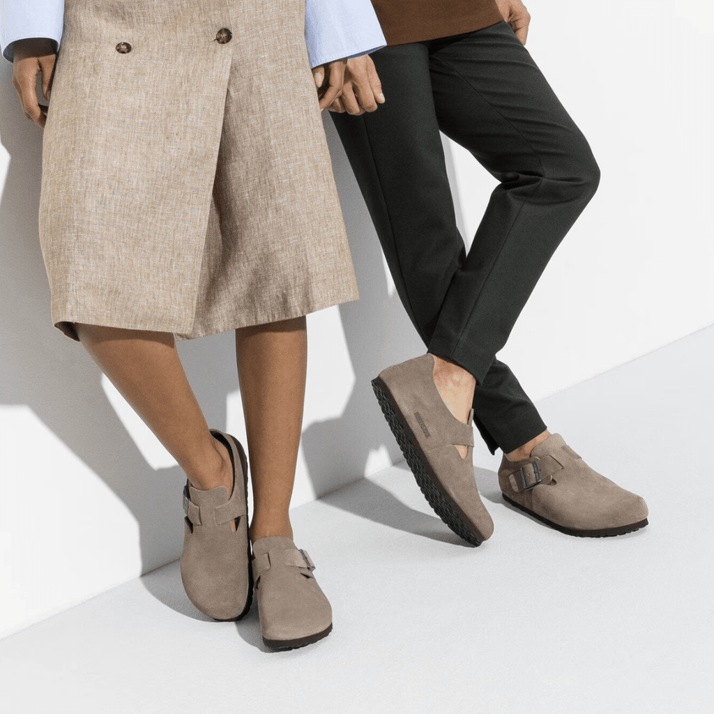 Birkenstock London Suede Leather in Taupe