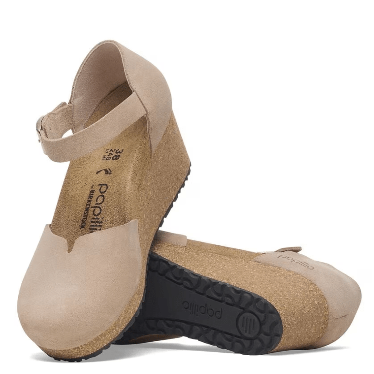 Birkenstock Mary Suede Leather in Warm Sand