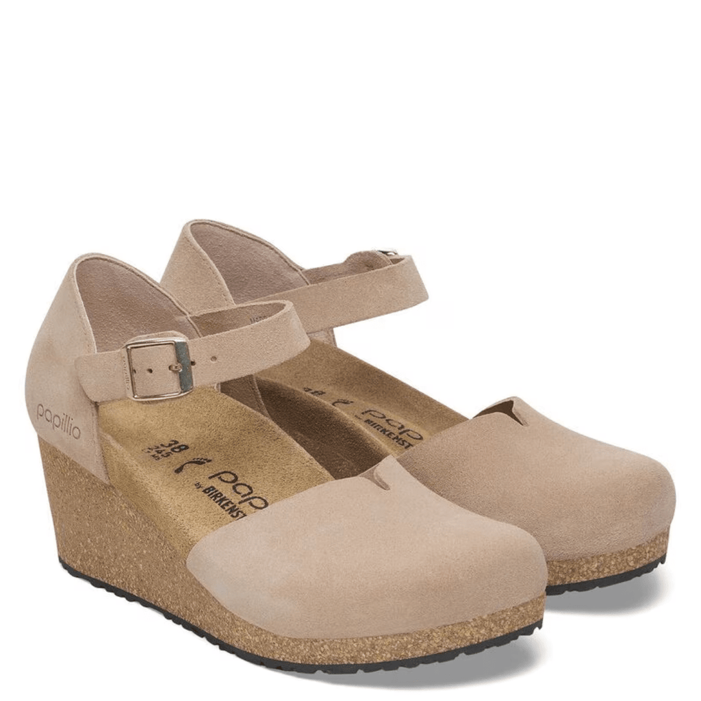 Birkenstock Mary Suede Leather in Warm Sand