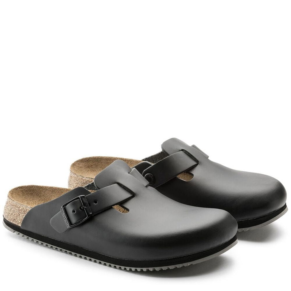 Birkenstock Boston Super Grip in Black