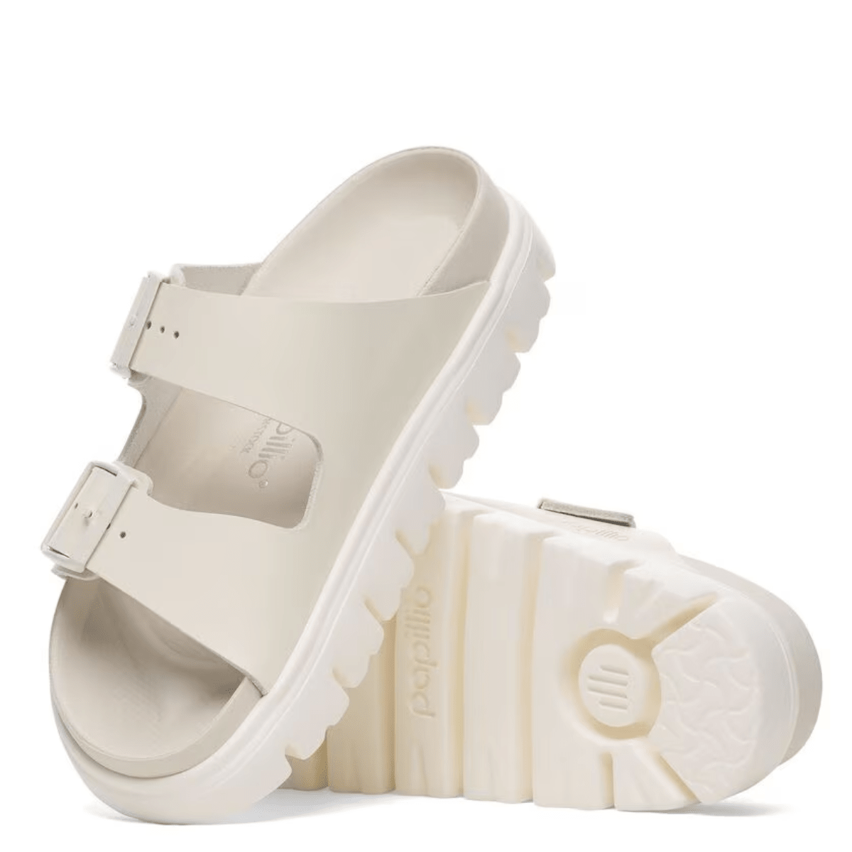 Birkenstock Women's Arizona Chunky Leather in Eggshell
