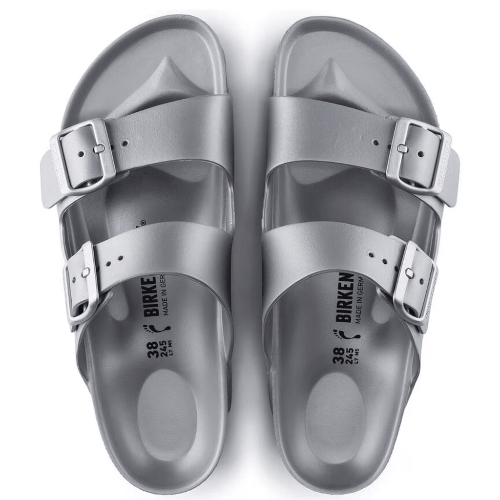 Birkenstock Women's Arizona EVA in Metallic Silver