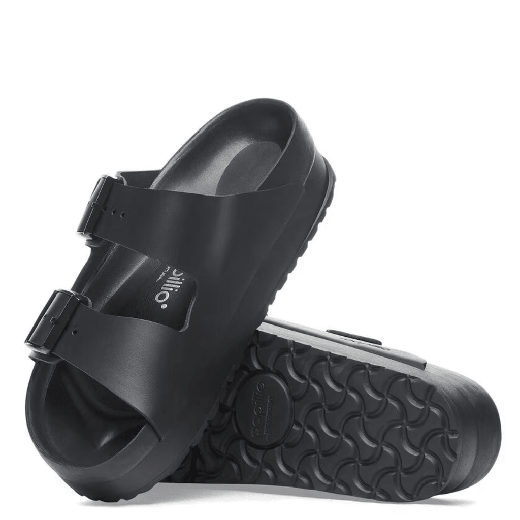 Birkenstock Women's Arizona Flex Platform Leather in Black