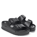 Birkenstock Women's Arizona Flex Platform Leather in Black
