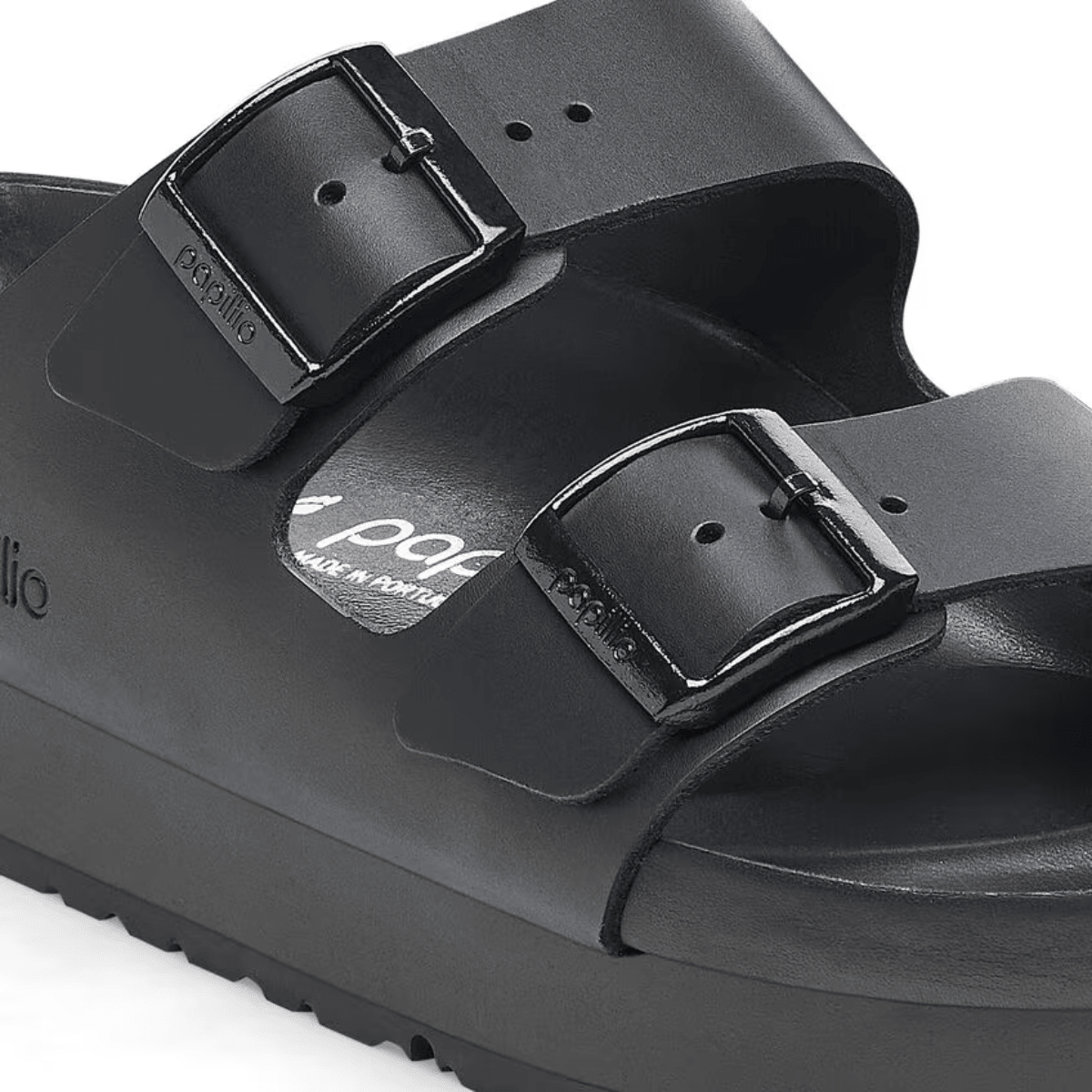 Birkenstock Women's Arizona Flex Platform Leather in Black